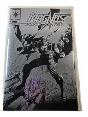 Comic / Magnus: Robot Fighter #25 / 1993 / Silver Foil Cover / New Costume